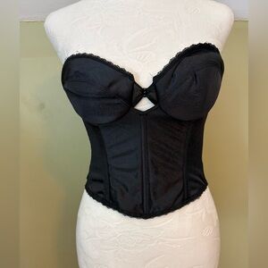 Vintage Black Boned Bustier by Sophistique by Smoothie